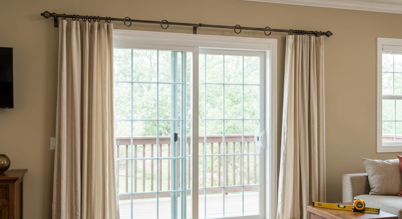 How to Install Patio Door Curtain Rod: Step-by-Step Guide