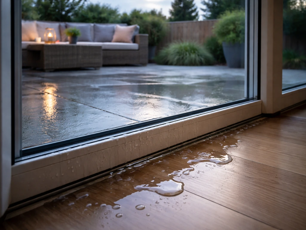 how to fix leaking patio door