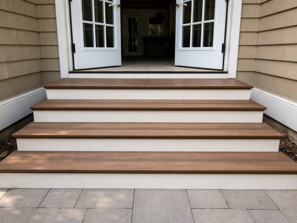 french door patio steps