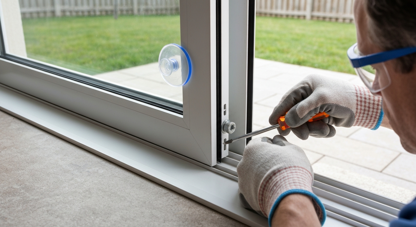 how to raise patio doors