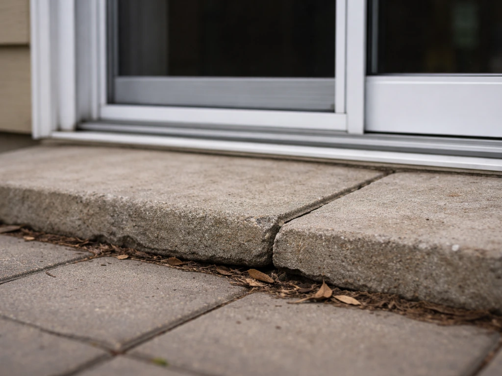 Patio Steps From Sliding Door: Fix Uneven, Drafty Entry